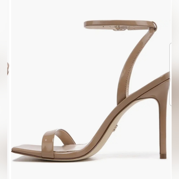 New Sam Edelman Orchid Rose Blush Heeled Open Square Toe Ankle Strap Sandals - Picture 5 of 7